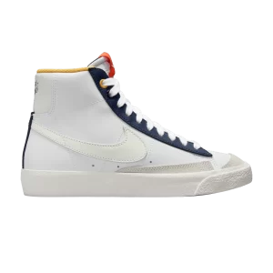 Nike Blazer Mid '77 GS 'UV Reactive' Blanc/Midnight Fleet/Orange sécurité/Polar FN6966 100