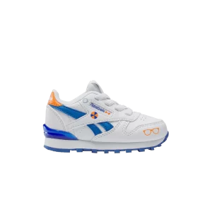 Reebok Blippi x Classic Leather Step 'n' Flash Baskets 'Blanc Bleu Orange' pour tout-petits Blanc/Bleu/Orange 100213280