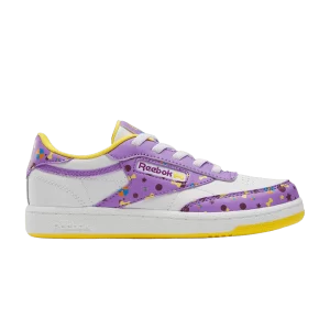 Reebok Blippi x Club C Little Kid 'Meekah' Baskets Blanc/Violet/Jaune 100213277