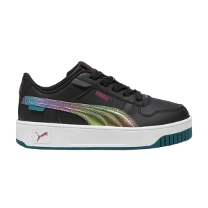 Puma Carina Street Little Kid 'Bouncy Sky' Baskets Noir/Violet Paillettes 397976 02