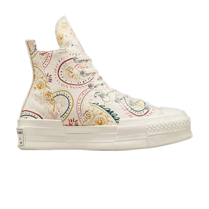 Converse Chuck 70 Plus High 'Crafted Evolution' Baskets Aigrette/Noir/Rose Sauge A08172C