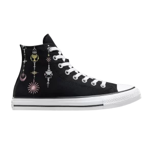 Converse Chuck Taylor All Star High 'Alchemy Embroidery' Baskets Noir/Aigrette/Dreamy Dahlia A08836C