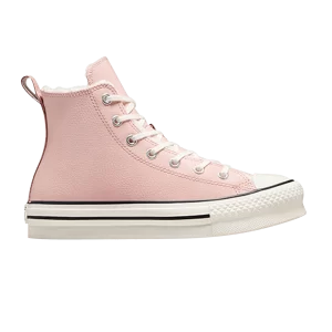 Converse Chuck Taylor All Star Lift Platform High GS 'Sherpa – Baskets Pink Sage' Rose sauge/Blanc vintage/Noir A06796C