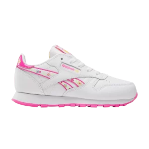 Reebok Classic Leather Little Kid 'Floral' Baskets Blanc/Laser Rose/Always Jaune 100033585