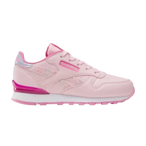 Reebok Classic Leather Step 'n' Flash Little Kid 'Pink Glow Lucid Lilac' Baskets Rose Glow/Lilas/Blanc 100033592