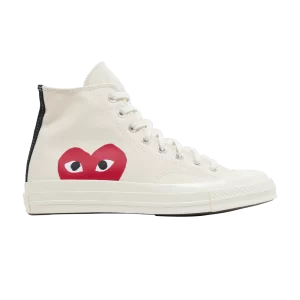 Baskets Converse Comme des Garçons Play x Chuck 70 High 'Milk '2023 Milk/Blanc/Rouge High Risk A08792C