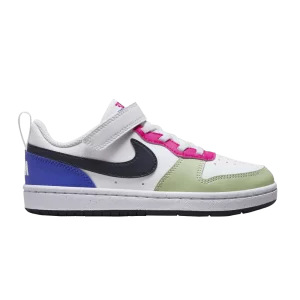Nike Court Borough Low Recraft PS 'Honeydew Pink Ultramarine' Blanc/Rose féroce/Ultramarine clair/Obsidienne foncée DV5457 108