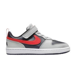 Nike Court Borough Low Recraft PS 'Light Smoke Bright Crimson' Gris fumée clair/Obsidienne foncée/Blanc/Cramoisi brillant DV5457 003