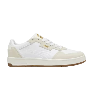 Baskets Puma Court Classic Lux SD 'White Alpine Snow' Blanc/Mountain Snow/Gold 395087 01