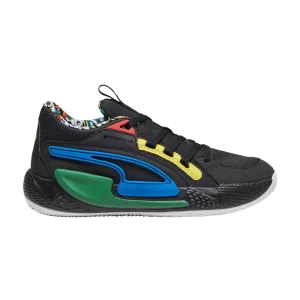 Puma Court Rider Chaos 'Trash Talk – Noir 'Sneakers Noir/Pel√© jaune/Archive vert/Racing bleu/Blanc 379137 01