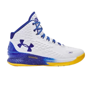 Under Armour Curry 1 Retro 'Dub Nation' 2023 Baskets Blanc/Royal 3024397 101