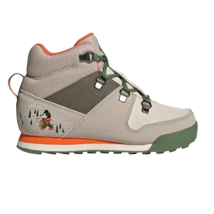 adidas Disney x Terrex Snowpitch Cold.Rdy K 'Mickey in the Outdoors' Baskets Miracle Beige/Olive Strata/Orange translucide ID3557