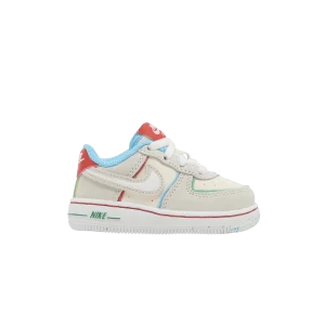 Nike Force 1 LV8 TD 'Holiday Cookies' Ivoire Pâle/Rouge Épicé/Bleu Baltique/Blanc FQ8352 110