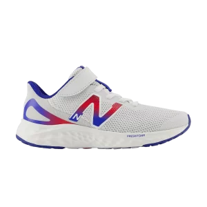 Baskets New Balance Fresh Foam Arishi v4 Bungee Lace Top Strap Little Kid Wide 'Quartz Grey Team Royal 'Quartz gris/Team Royal/Team Red PAARIFB4 W