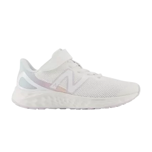 Baskets New Balance Fresh Foam Arishi v4 Bungee Lace Top Strap Little Kid X-Wide 'White Taro' Blanc/Tarot PAARIFG4 XW