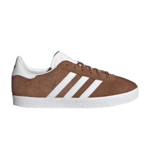 Baskets adidas Gazelle J 'Preloved Brown' Marron vieilli/Blanc nuage/Or métallique IF9802