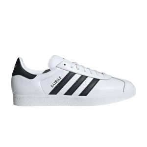 adidas Gazelle 'White Black' Baskets Blanc Nuage/Noir/Or Métallique IG6437