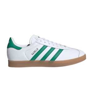 adidas Gazelle 'White Bold Green' Baskets Blanc Nuage/Vert Bold/Or Métallique IH2216