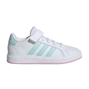 adidas Grand Court 2.0 K 'White Aqua Bliss Lilac' Blanc Nuage/Half-Flash Aqua/Lilas Bliss ID7886