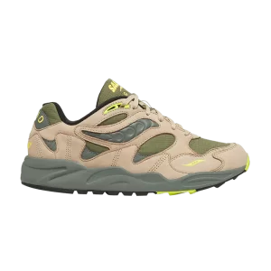 Saucony Grid Shadow 2 Premium 'Avocado Beige' Baskets Avocat/Beige S70846 2