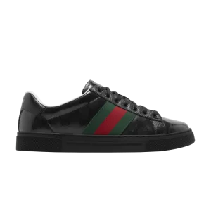 Baskets Gucci Ace 'GG Crystal Canvas' - Noir Noir/Vert/Rouge 760775 FACRF 1163