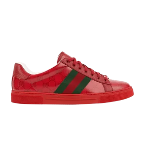 Gucci Ace 'GG Crystal Canvas - Baskets Rouge' Rouge 760775 FACRF 6943