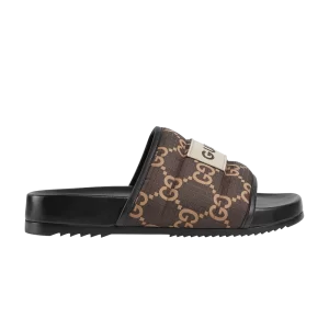 Gucci GG Slide Sandal 'Ebony' Baskets Ébène/Beige 771466 FACTE 8644