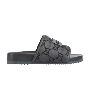 Gucci GG Slide Sandal 'GG Monogram – Gris Noir 'Sneakers Noir 771466 FACTE 1143