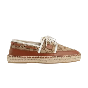 Gucci Mocassins Espadrilles 'Beige Monogram' Baskets Beige/Marron 725799 FAA5X 9780