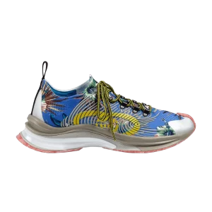 Gucci Run Sneaker 'Marble and Floral' Bleu/Jaune/Blanc 698561 UZI10 8470