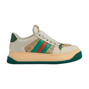 Gucci Screener 'GG Motif – Beige Vert 'Baskets Beige/Ébène/Vert/Rouge 777106 AAC72 9554