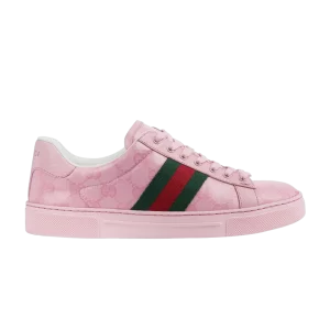 Gucci Wmns Ace 'GG Crystal Canvas – Rose 'Baskets Rose/Vert/Rouge 760774 FACRF 5856