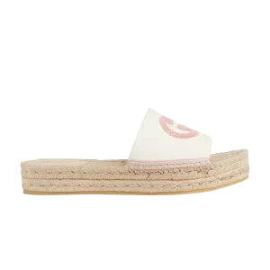 Gucci Wmns Espadrille Slide 'Interlocking G – White Shell 'Baskets Blanc/Shell 725832 KIFD0 9093