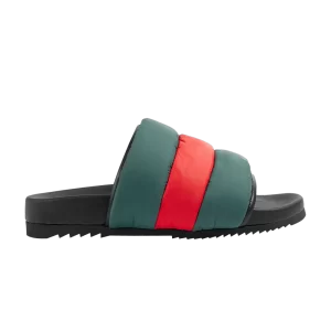 Baskets Gucci Wmns Rembourré Web Slide Sandal 'Vert Rouge 'Vert/Rouge/Noir 700320 UFR30 3060