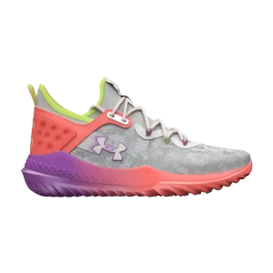Baskets Under Armour Harper 8 TF PE 'White Clay Mega Magenta' White Clay/Electric Mandarin/Mega Magenta 3026594 300