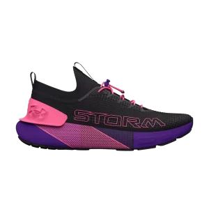 Under Armour HOVR Phantom 3 SE 'Storm – Black Pink Punk' Baskets Noir/Metro Violet/Rose Rose 3026610 002