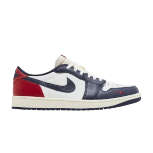 Air Jordan 1 Retro Low OG 'Howard University' Blanc/Rouge/Midnight Navy/Neutral Gris/Voile/Mousseline HQ2993 100