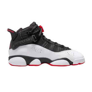 Air Jordan 6 Rings GS 'Black Varsity Red' Noir/University Rouge/Blanc 323419 067