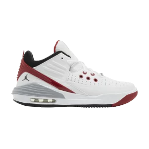 Air Jordan Max Aura 5 'White Varsity Red' Blanc/Rouge/Gris loup/Noir DZ4353 101