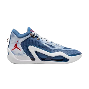 Air Jordan Tatum 1 PF 'Denim' Baskets Bleu Pierre/Flotte Mystique/Poussière Photon/Rouge Université DZ3321 400