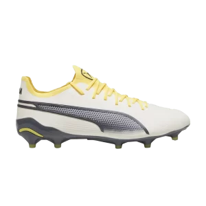 Puma King Ultimate FG AG 'Voltage Pack' Baskets Montagne neige/Asphalte/Jaune feu 107563 05