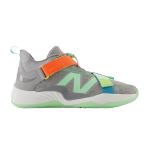 New Balance Lindor 2 Pre-Game 2E Wide 'Grey Neon Dragonfly' Team Away gris/Jade électrique/Neon Dragonfly TLINDLS2 2E