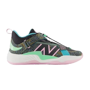 New Balance Lindor 2 Baskets d'avant-match 'Tropical Fiesta' Noir/Orbite Rose/Jade électrique TLINDWC2