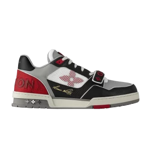 Louis Vuitton Trainer Low 'Sangle Velcro - Noir Gris Rouge 'Noir/Gris/Rouge 1AC4ZU