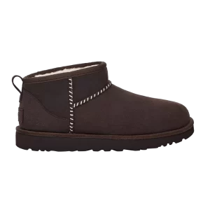 UGG Madhappy x Wmns Classic Ultra Mini Boot 'Chocolate' Baskets Chocolat 1146332 CHO