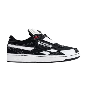 Reebok Market x Club C 85 Pump 'Black Chalk' Baskets Noir/Craie/Rouge 100069831