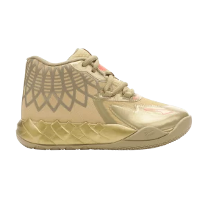 Baskets Puma MB.01 Little Kid 'Golden Child' Or métallisé/Corail feu 395718 01