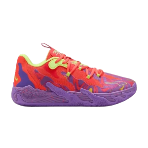 Baskets Puma MB.03 Lo Jr 'Lava 'Pourpre Mica/Rouge Burst 310848 01