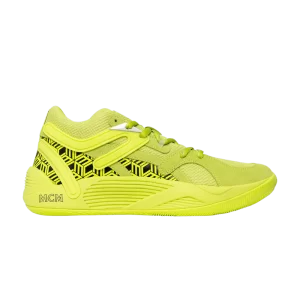 Puma MCM x TRC Blaze Court 'Acid Lime' Baskets Citron acide/Noir 377623 01