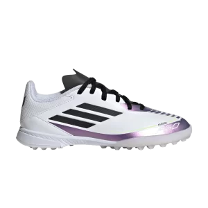 adidas Messi Adizero F50 League TF K 'Triunfo Estelar Pack' Blanc Nuage/Noir/Violet IE9082